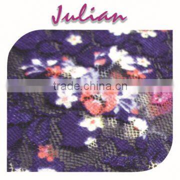 100-110gsm wintersweet jacquard mesh purple julian lycra fabric