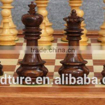 Luxury Fine Skilled Wooden Chess Set With King Height 9.7cm photo-2