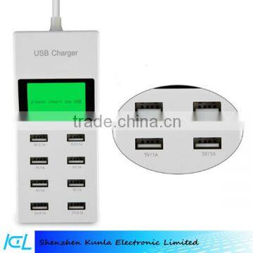 8 Port Multiple USB Wall Charger , Travel Charger 5V 9.2A USB Wall Charger for iPhone iPad Samsung Galaxy Pad