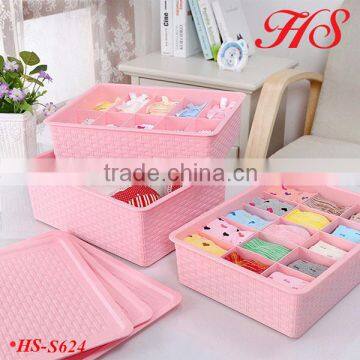 Promotion 3pcs sets ties bra and underwear organizer box