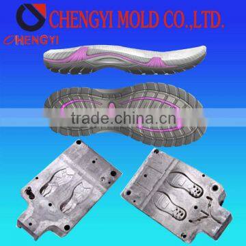 Aluminum new style eva sole shoes mould