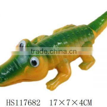 Pull back crocodile promotional toys animal toys