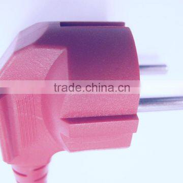 GOST-R standard angle type 16A/250V 2 pins red electrical plug