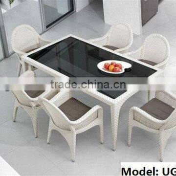 rattan dining room table and chairs UGO-C173 popular modern UGO furniture