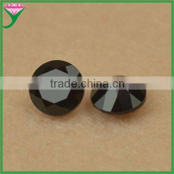 Supplier rough price loose round cut natural black star sapphire precious stone