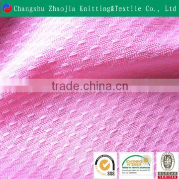 2016 wholesalepolyester lycra jacquard mesh fabric for sportswear Oeko-Tex100 certificated