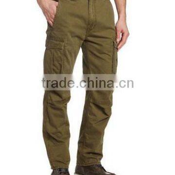 Mens zipper designer cargo pants with 6 pocket