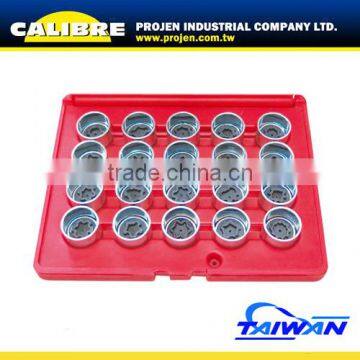 CALIBRE 20pcs Wheel Bolt Lock Set Wheel Lock Key Set