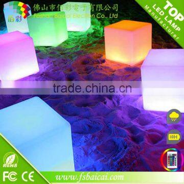 Color change LED clear luminous lighted cube ornament / make RGB LED light cube