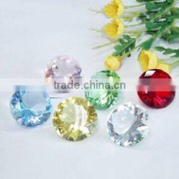 Wholesale colorful crystal acrylic diamond confetti for wedding table decoration wedding favors