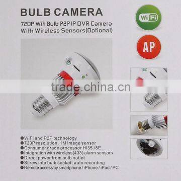 BC-780C HD720P WiFi Bulb P2P IP Network DVR Camera