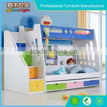 High quality teak wood double bed, curtain for bunk bed, metal double bunk bed