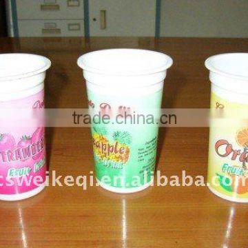 disposable yogurt plastic cups/yogurt plastic cups with lid / yogurt cup and film