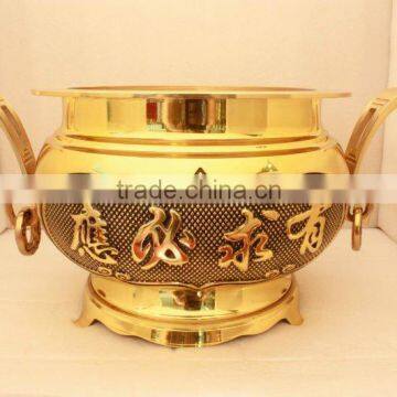 incense burner (brass & antique brass ,genuine pearl )