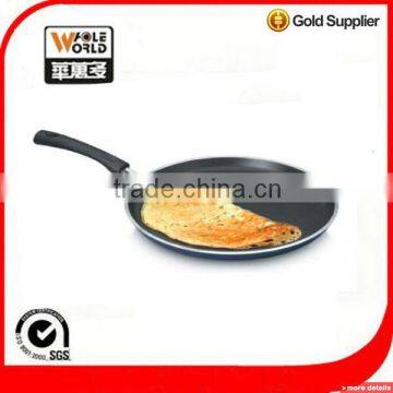 Alumium non-stick round pizza pan,crepe pan