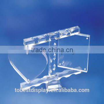 clear desktop rotating magnetic custom shenzhen factory mini acrylic photo frame/2x3 acrylic picture frame