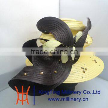 Yellow Hat Ribbon /women's Hat/church Hat