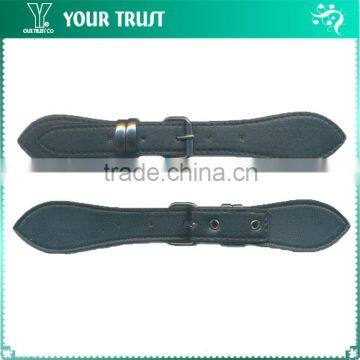 Choco PU Leather Gunmetal Buckle And Ring Coat Leather Toggle Buttons