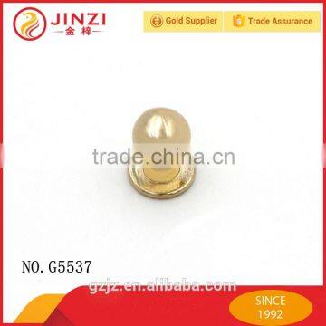 China supplier gold metal ball shaped bead rivet for clothes/handbag