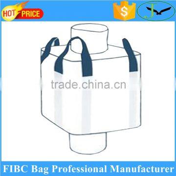 high quality with top bottom spout 500kg plastic polypropylene woven big ton bag