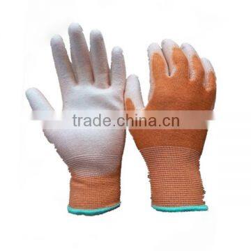 13Gauge PU Coated Palm Fit Safety Work PU Palm ESD Gloves