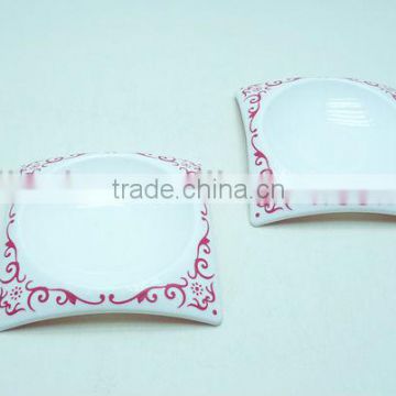 Squared Plastic tray/Plastic Dinnerware/Plates/ Dishes/plastic dish drainer tray/comport/Fruit plate/Vegetable Plate/Melamine