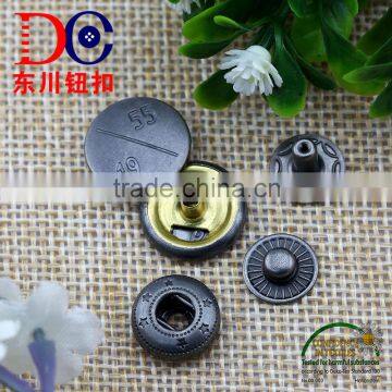 Metal Anti Silver Color Button Four Part Press Button for Jacket and Coat photo-2