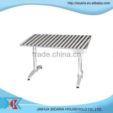 modern patio stainless steel table