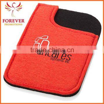 Orange Custom Logo Printed Felt Phone Case