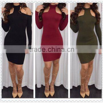 2016 Amzon Wish Long Sleeve New Sexy Women Dress Quality Choice