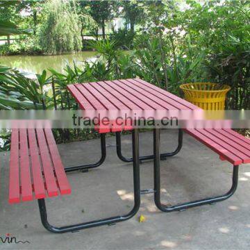 Metal garden table and benches garden table set manufacturer Guangzhou