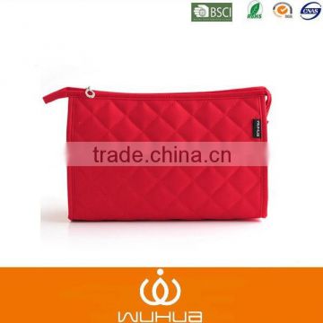 classical and quilted nylon stock cosmetic bag for travel