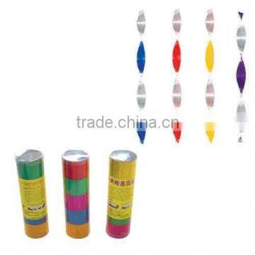 Coloring strip for decorating corrugate aluminum foil strip