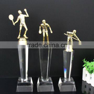 2016 cheap China New medal & crystal sports award trophy