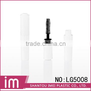 Simple cosmetic plastic mascara tubes white