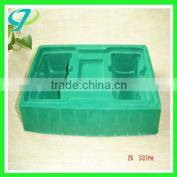 Velvet tray,with PP/PET/PVC/PS Double vacuum forming packaging / blister packaging / printing logo