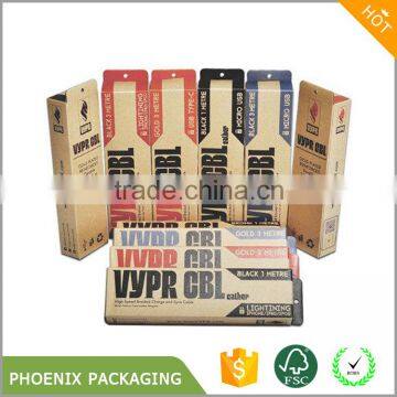 digital products kraft paper boxes packaging with custom logos available