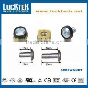 M6 cabinet screw and nut