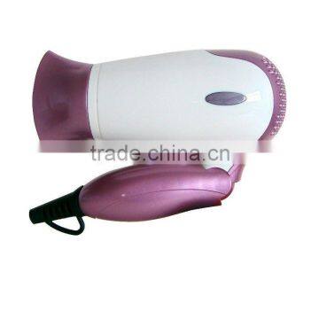 ionic travel folding hair dryer motor with DC motor & over heat protection