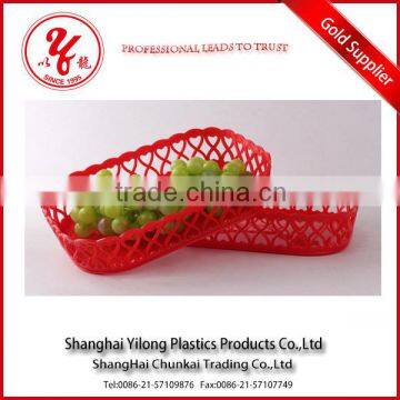 Plastic mesh basket for fruits and vegetables