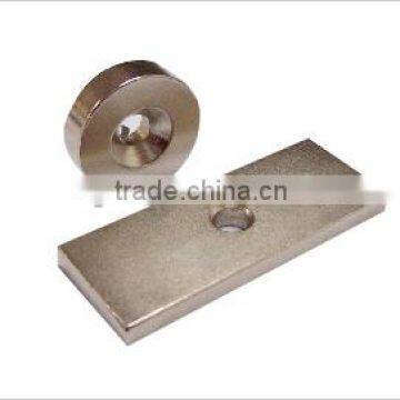 hot sale neodymium magnet with hole , magnet with crewed hole