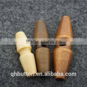Chinese Wood Toggle 2-holes Button for Coat photo-3
