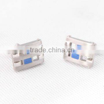 2013 new tendency fashion jewelry blue stone cufflinks