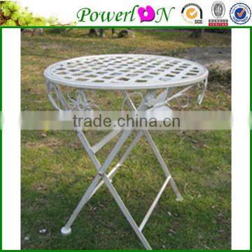 Wholesale New Folding Antique Wrough Iron Round Table Outdoor Furniture For Garden Patio Indoor J13M TS05 X00 PL08-5624