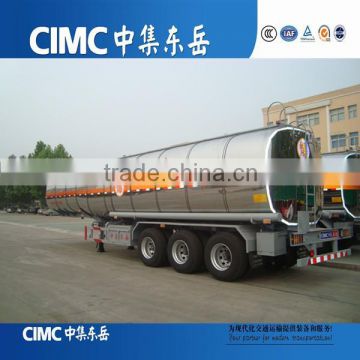 CIMC stainless steel chemical liquid transport tank semi trailer