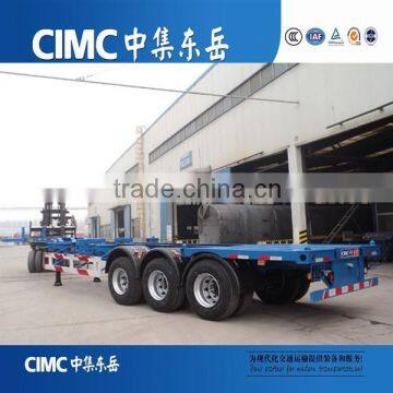 CIMC Tri Axles Container Semi Trailer, Tri Axles Flatbed Semi Trailer