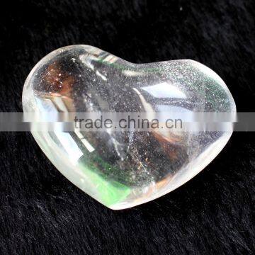 Romantic Quartz Polished Clear Crystal Hearts for Wedding photo-3