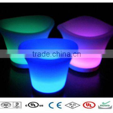 Multiy color led ice bucket silicone ice bucket