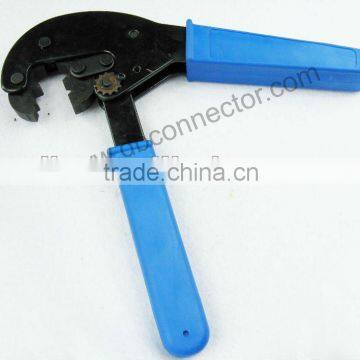 CATV RF Coaxial Cable Crimp Connector Tool