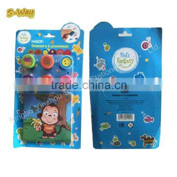 Cartoon Stamps for Kids-Plastic Self Inking Animal Stamp Set photo-2